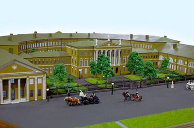 Архитектурный макет здания Ассигнационного банка в Санкт-Петербурге